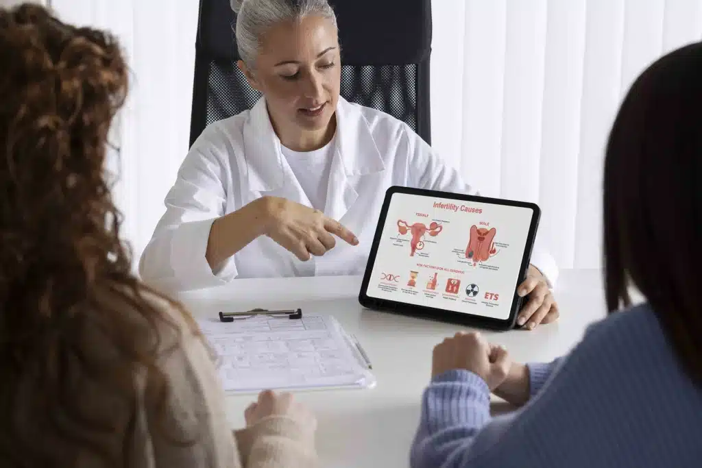 Canadian fertility clinic consultation for a prospective egg donor