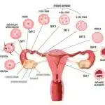 iagram showing monthly follicle recruitment and natural atresia